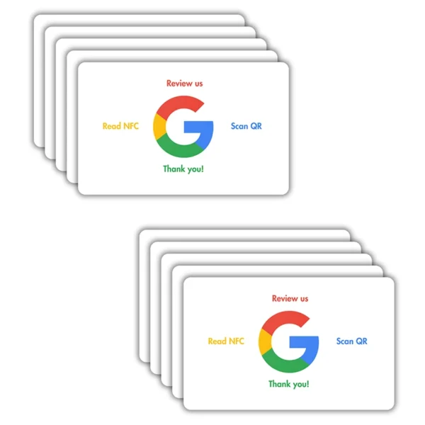 10x Tarjeta NFC Google Reviews