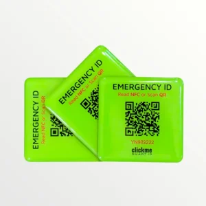 Emergency ID NFC Sticker - Medical Info Tag (3-Pack)