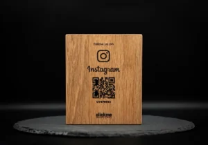 Instagram Follow QR Wooden Board