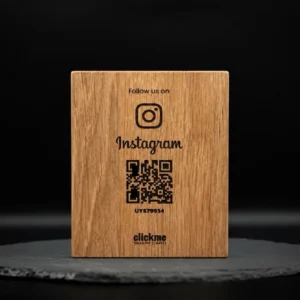 Instagram Follow QR Wooden Board
