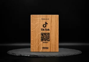 Tiktok Follow QR Wooden Board