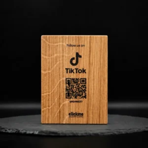 Tiktok Follow QR Wooden Board