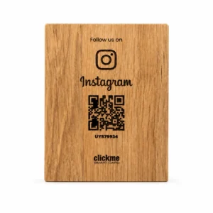 Instagram Volgen QR Houten Bord