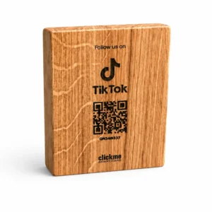 Tiktok Volg QR Houten Bord