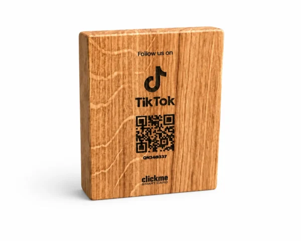 Tiktok Volg QR Houten Bord